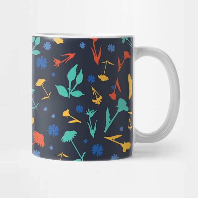 Cute Colorful Flowers Floral Nature Plant Pattern by Freid